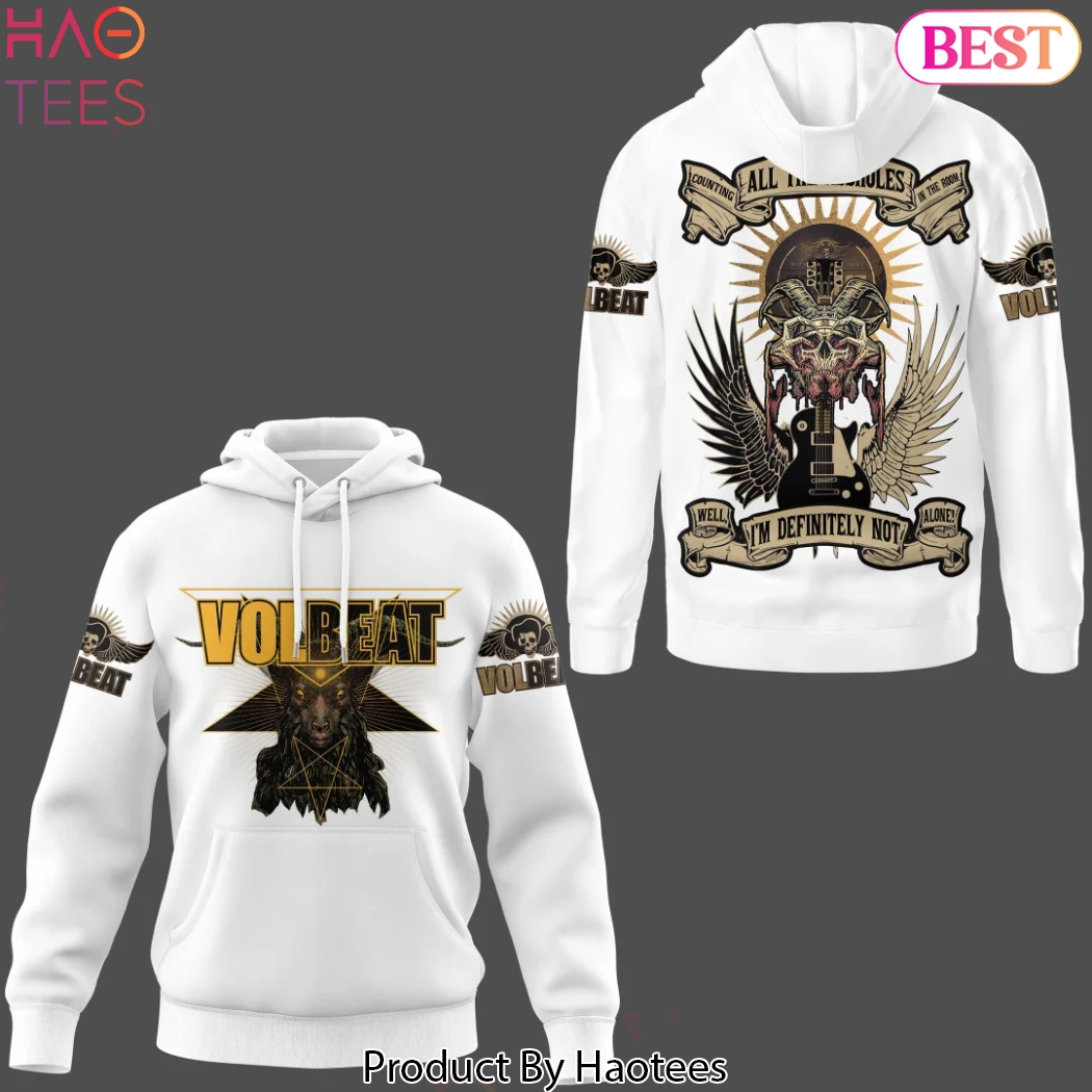 Volbeat Counting All The Assholes In The Room Well Im Definitely Not Alone Design Hoodie - White Volbeat Counting All The Assholes In The Room Well Im Definitely Not Alone Design Hoodie - White