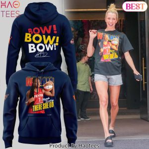 Aliyah Boston Indy 2025 WNBA All-Star Signature There She Go  Bow Bow Bow Design Hoodie – Blue