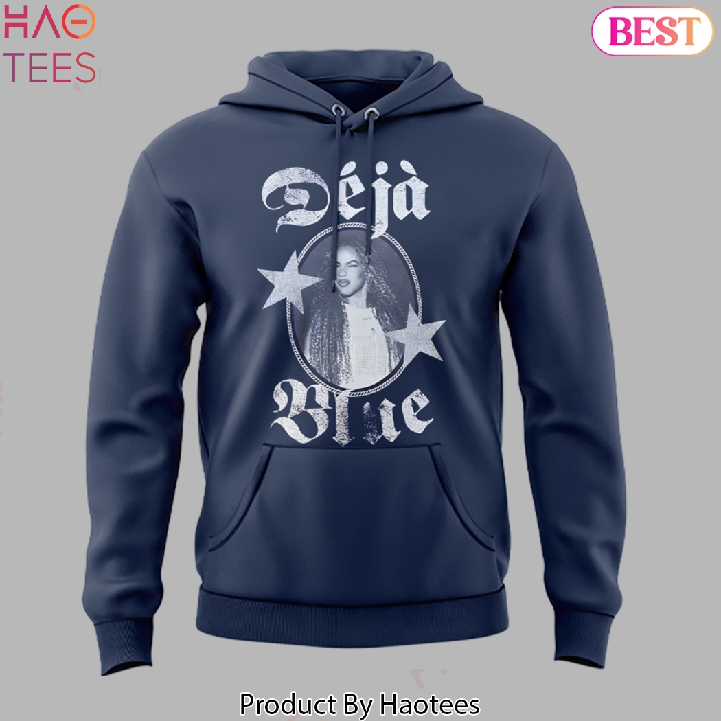 Beyonce Cowboy Carter Tour 2025 Deja Blue Design Hoodie Beyonce Cowboy Carter Tour 2025 Deja Blue Design Hoodie
