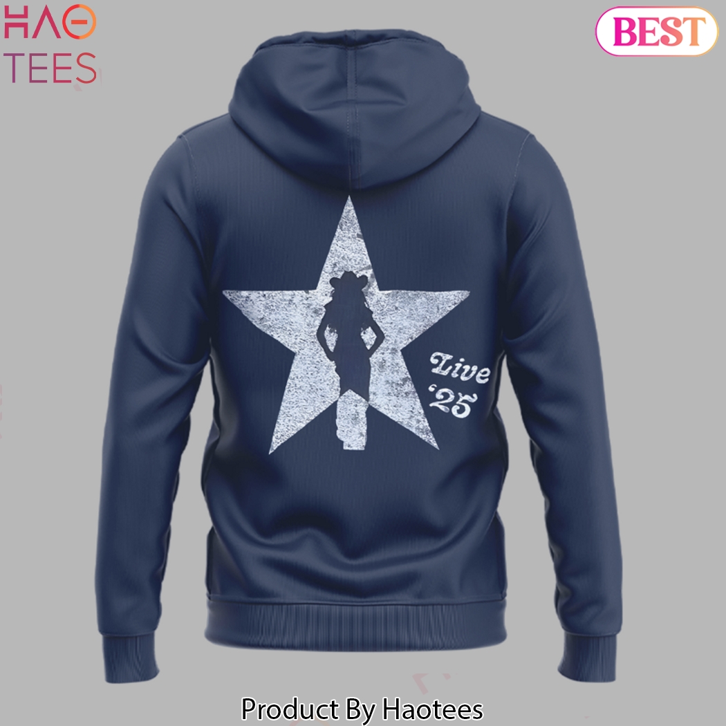 Beyonce Cowboy Carter Tour 2025 Deja Blue Design Hoodie Beyonce Cowboy Carter Tour 2025 Deja Blue Design Hoodie