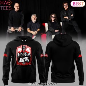 Black Sabbath 2025 Black Design Hoodie