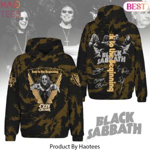 Black Sabbath Back To The Beginning Signature Design Hoodie