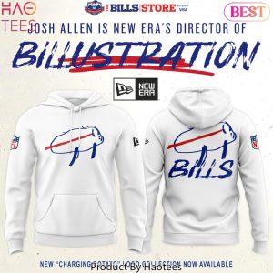 Buffalo Bills Josh Allen Is New Era Director Of Billustration Charging Potato Design Hoodie – White