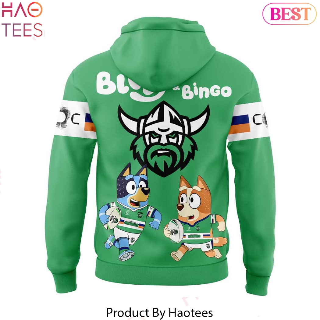 Canberra Raiders Bluey And Bingo Design Hoodie Canberra Raiders Bluey And Bingo Design Hoodie