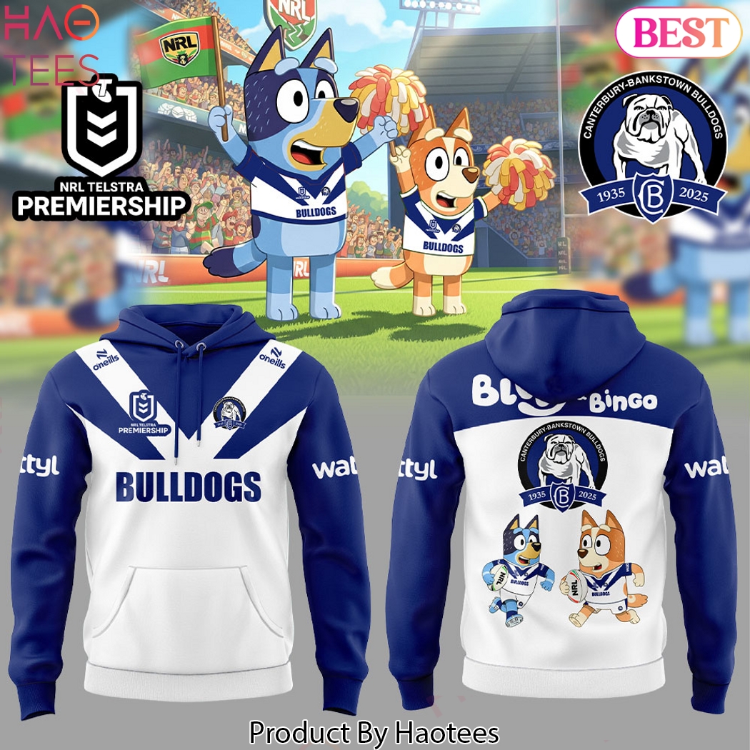 Canterbury Bulldogs Bluey And Bingo Design Hoodie Canterbury Bulldogs Bluey And Bingo Design Hoodie