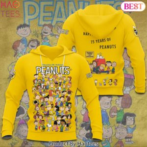 Charles M.Schulz Peanuts Happiness Is 75 Years Of Peanuts Design Hoodie