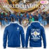 Chelsea First Europe, Now The World Graphic Design Hoodie – Blue Chelsea First Europe, Now The World Graphic Design Hoodie – Blue