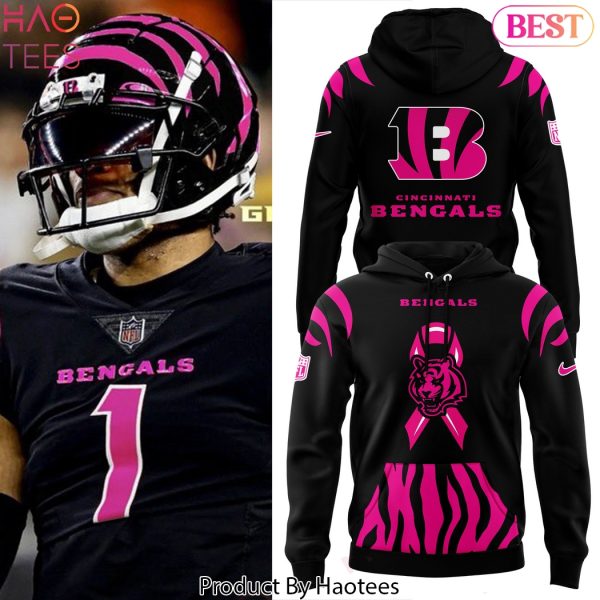 Cincinnati Bengals Breast Cancer Design Hoodie