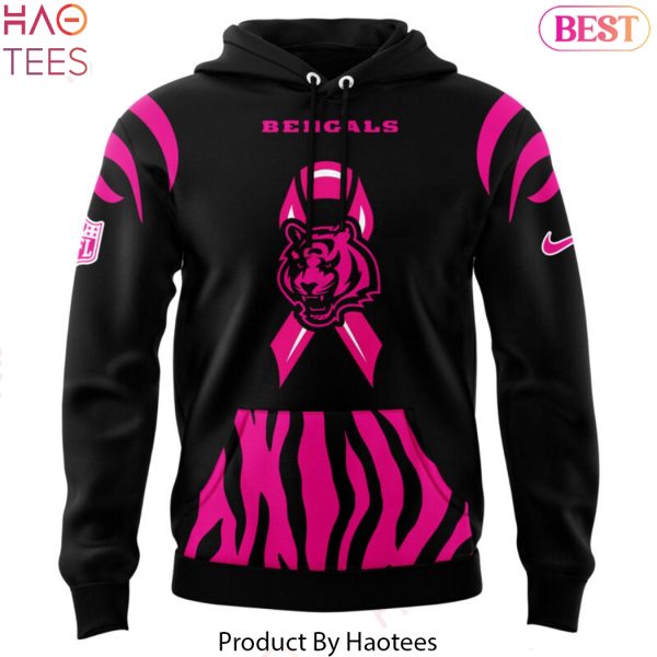 Cincinnati Bengals Breast Cancer Design Hoodie