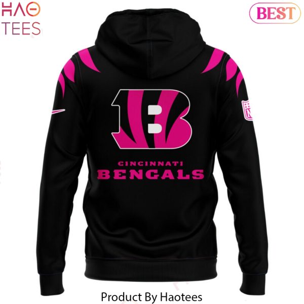 Cincinnati Bengals Breast Cancer Design Hoodie