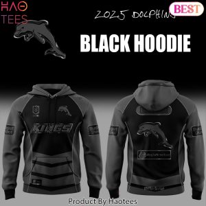 Dolphins Back In Black 2025 Design Hoodie