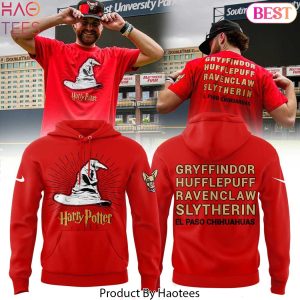 El Paso Chihuahuas Harry Potter Gryffindor Hufflepuff Ravenclaw Slytherin Design Hoodie