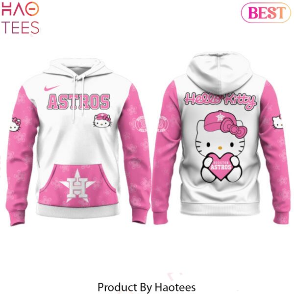 Hello Kitty Night X Houston Astros Design Hoodie – Pink