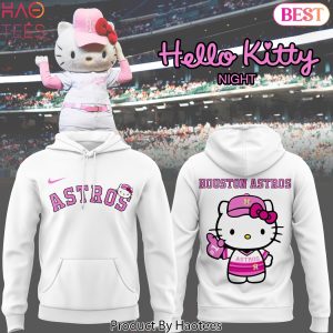 Houston Astros 2025 Hello Kitty Design Hoodie