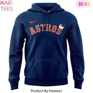 Houston Astros 2025 Hello Kitty Design Hoodie – Blue
