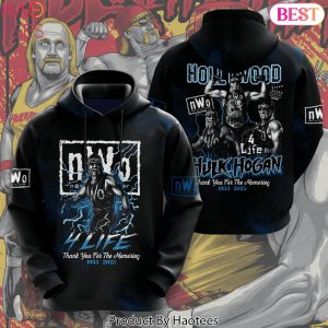 Hulk Hogan Hollywood NWO 1953-2025 Thank You For The Memories Signature Hoodie