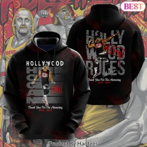 Hulk Hogan Hollywood NWO Thank You For The Memories Signature Hoodie