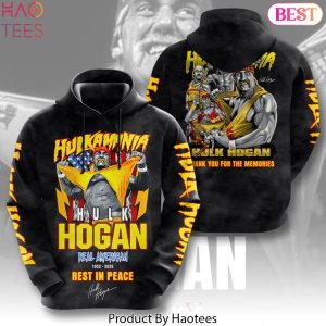 Hulk Hogan Hulkamania Real American 1953-2025 Rest In Peace Signature Thank You For The Memories Design Hoodie