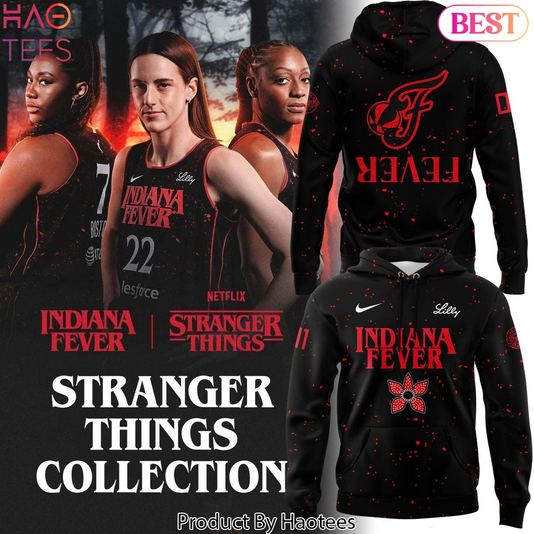 Indiana Fever Stranger Things Design Hoodie Indiana Fever Stranger Things Design Hoodie