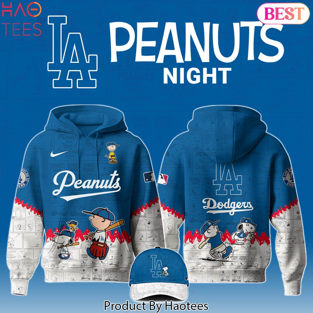 Los Angeles Dodgers PEANUTS 75th Anniversary Hoodie Los Angeles Dodgers PEANUTS 75th Anniversary Hoodie