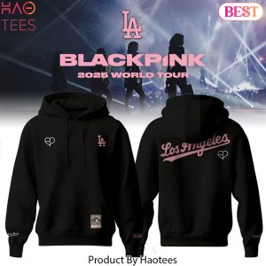 Los Angeles Dodgers x BlackPink 2025 Deadline World Tour Design Hoodie