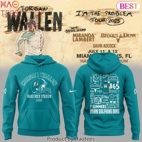 MW – Miami Dolphins Im The Problem Tour Design Hoodie