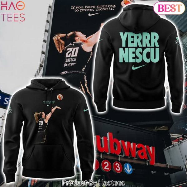 New York Liberty Yerrr Nescu Black Design Hoodie