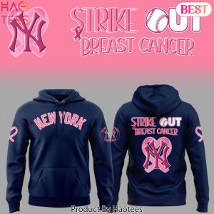 New York Yankees Strike Out Cancer Design Hoodie
