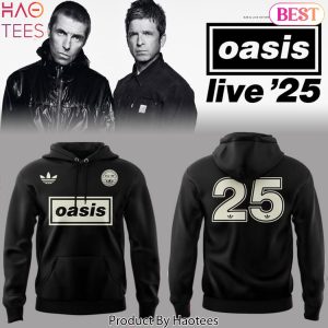 Oasis Live 25 Design Black Hoodie