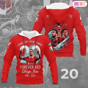One Of Our Own Forever Red Diogo Jota 1996-2025 Signature Design Hoodie