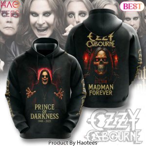 Ozzy Osbourne Prince Of Darkness Madman Forever Design Hoodie