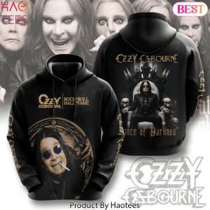 Ozzy Osbourne Rock & Roll Hall Of Fame Prince Of Darkness Design Hoodie