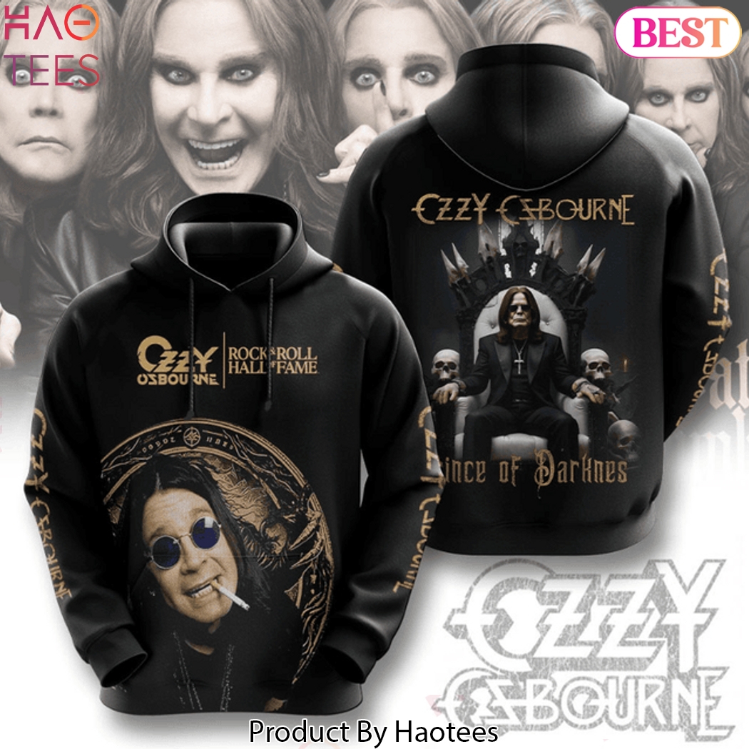Ozzy Osbourne Rock & Roll Hall Of Fame Prince Of Darkness Design Hoodie Ozzy Osbourne Rock & Roll Hall Of Fame Prince Of Darkness Design Hoodie