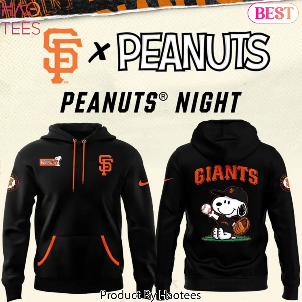 San Francisco Giants Peanuts Snoopy Design Hoodie San Francisco Giants Peanuts Snoopy Design Hoodie