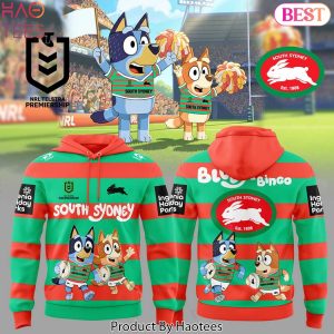South Sydney Rabbitohs Bluey And Bingo Design Hoodie