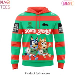 South Sydney Rabbitohs Bluey And Bingo Design Hoodie