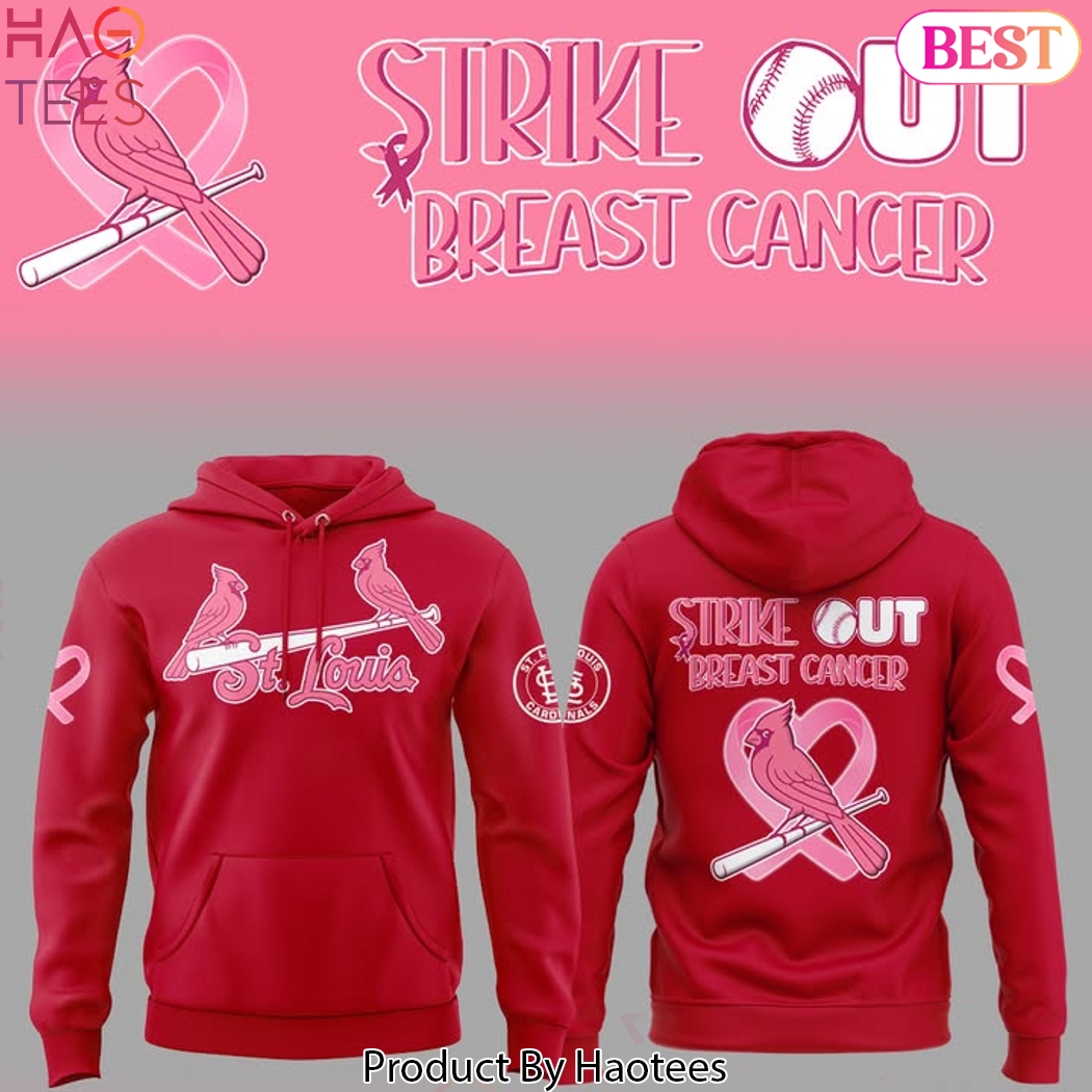 St. Louis Cardinals Strike Out Cancer Hoodie St. Louis Cardinals Strike Out Cancer Hoodie