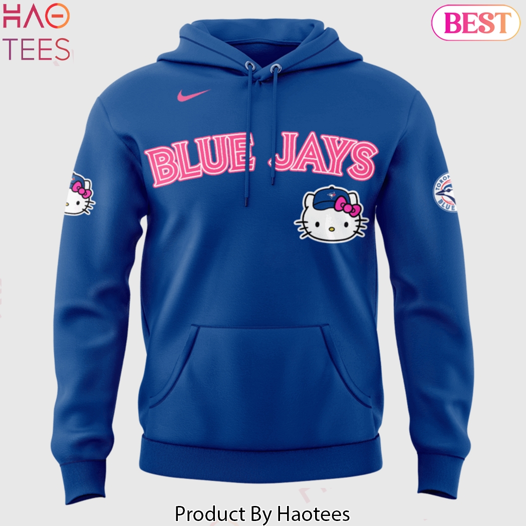 Toronto Blue Jays x Kitty 2025 Design Hoodie - Blue Toronto Blue Jays x Kitty 2025 Design Hoodie - Blue