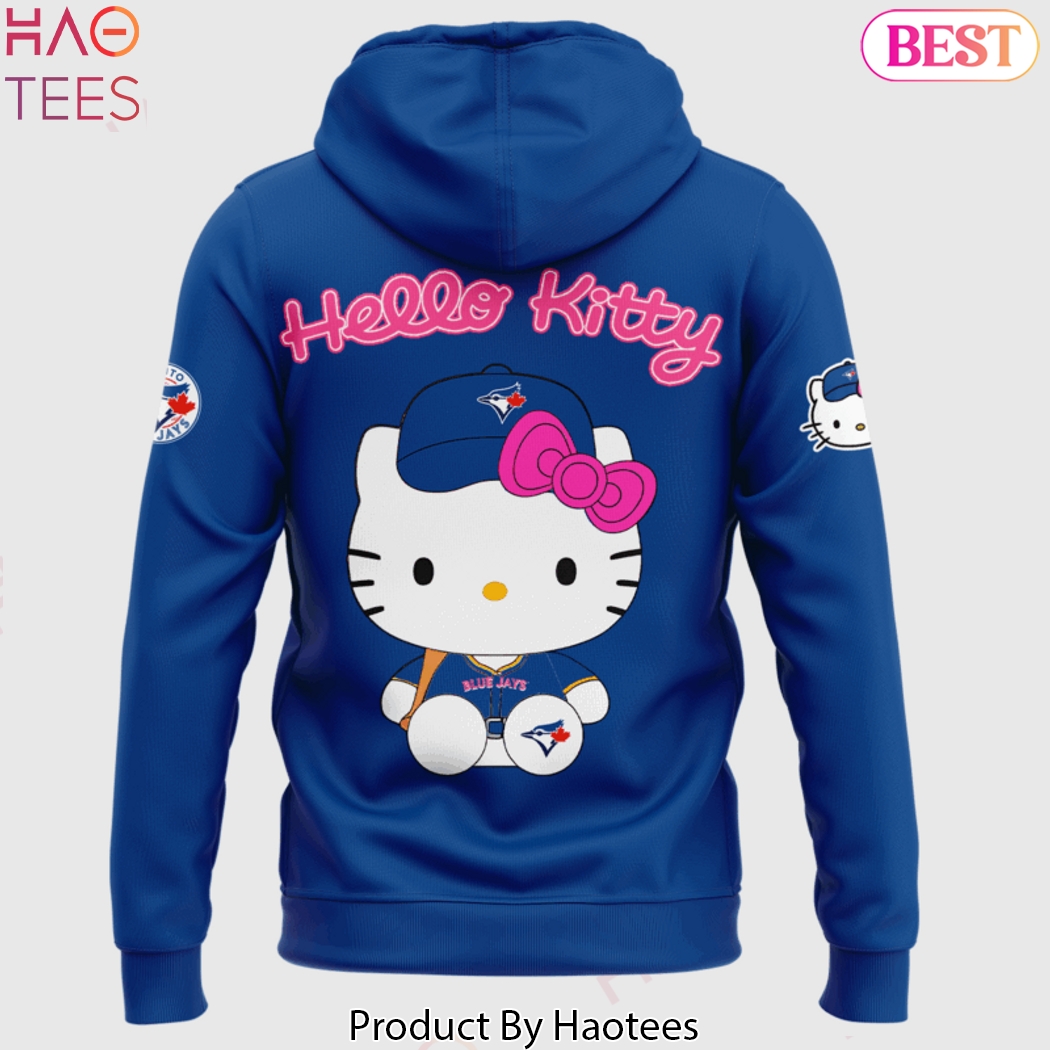 Toronto Blue Jays x Kitty 2025 Design Hoodie - Blue Toronto Blue Jays x Kitty 2025 Design Hoodie - Blue