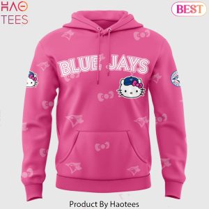 Toronto Blue Jays x Kitty 2025 Design Hoodie – Pink