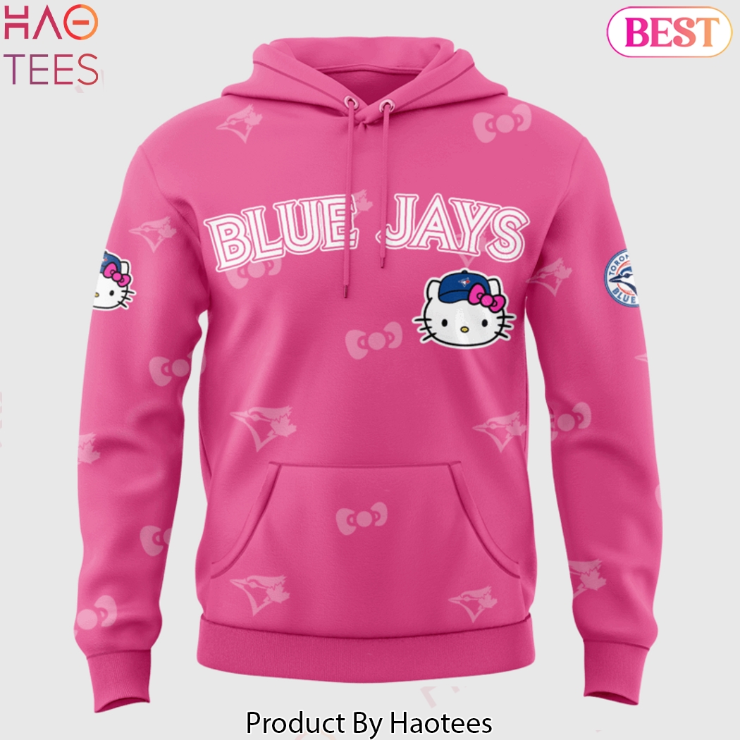 Toronto Blue Jays x Kitty 2025 Design Hoodie - Pink Toronto Blue Jays x Kitty 2025 Design Hoodie - Pink