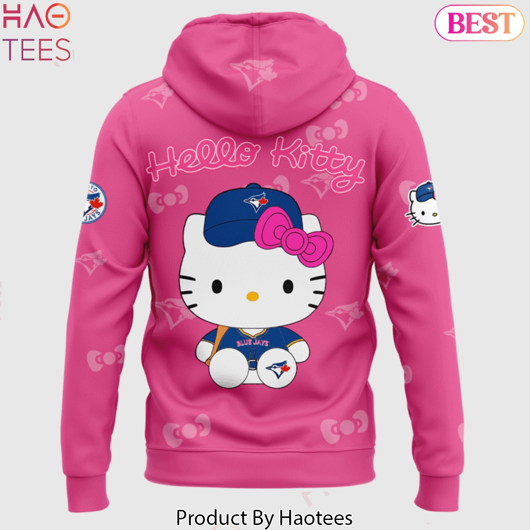 Toronto Blue Jays x Kitty 2025 Design Hoodie - Pink Toronto Blue Jays x Kitty 2025 Design Hoodie - Pink