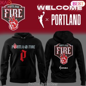WNBA Portland Fire Black Design Hoodie