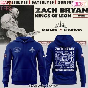 Zach Bryan x New York Giants Kings Of Leon 2025 Design Hoodie