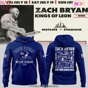 Zach Bryan x New York Giants Kings Of Leon Design Hoodie