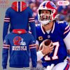 2025 Buffalo Bills Red Helmets Back Design Hoodie