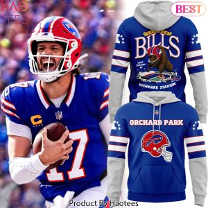 2025 Buffalo Bills Red Helmets Back Design Hoodie