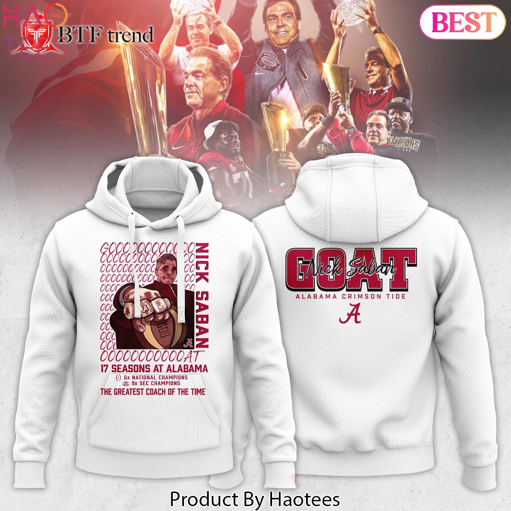 Alabama Crimson Tide Nick Saban Coach Design Hoodie Alabama Crimson Tide Nick Saban Coach Design Hoodie