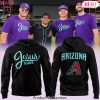 Arizona Diamondbacks Jesus Won Design Hoodie – Purple