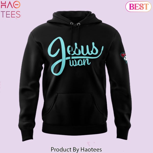 Arizona Diamondbacks Jesus Won Design Hoodie – Black